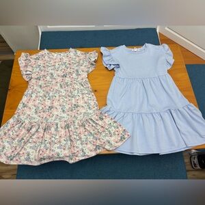 Steve Madden Pink Floral and Light Blue Kids Dresses